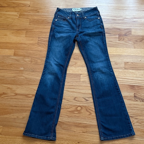 Ariat Denim - ARIAT R.E.A.L. Bootcut Jeans 27R Women 32” Ins Western Cowgirl Stretch